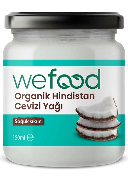 Organik Hindistan Cevizi Yağı 150 ml (Soğuk Sıkım) 8681749104451