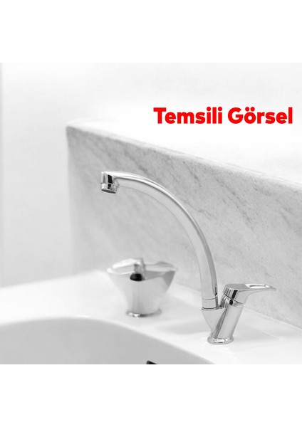 Kuğu Batarya Duş Bulaşık Musluğu Lavabo Banyo Mutfak Bataryası Mermer Üstü Çift Su Giriş Evye fiyatları