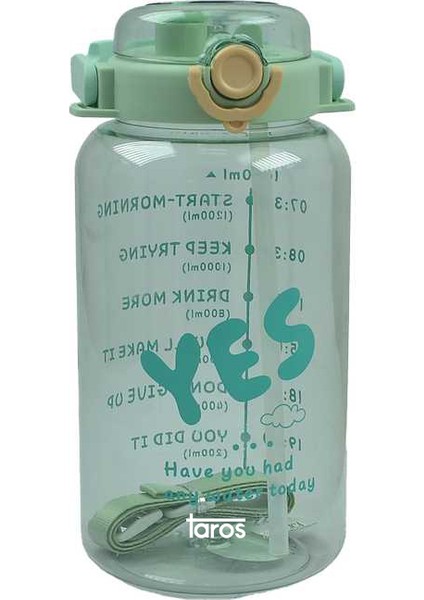 Taros Lıfe Motto Şeffaf Matara 1650 ml 7718-1 Adet