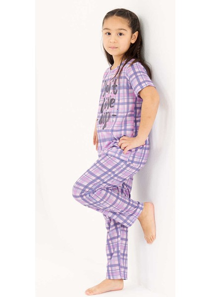 Kız Çocuk Viskon 2'li Pijama Takımı