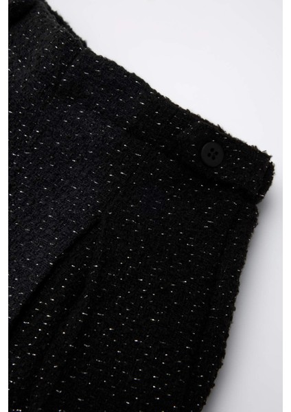 Kız Bebek 2'li Takım Tweed Şort Etek Külotlu Çorap D7464A524WN