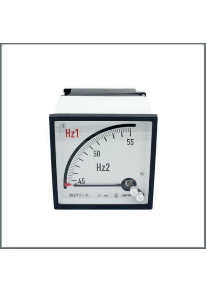 Çift İbreli Frekansmetre Koaksiyel 96x96 mm. 45-55 Hz. fiyatları