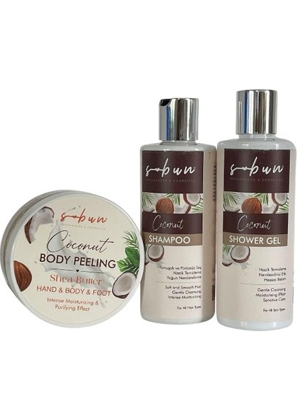 Hindistancevizi Özlü Şampuan + Duş Jeli + Peeling Üçlü Set: Kapsamlı Bakım ve Besleyici Etki