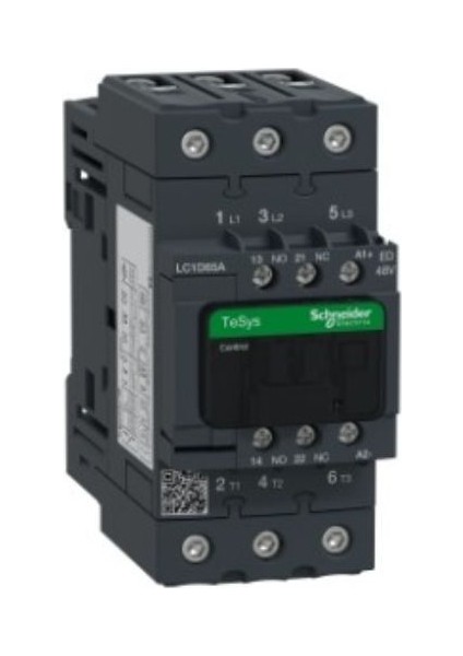 Tesys D Kontaktör - 3p(3 Na) - Ac-3 - <= 440 V 65 A - 48 V Dc Standart Bobin LC1D65AED