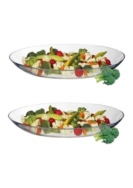 Invitation 2 Li Oval Servis Kayık Tabak 25 cm