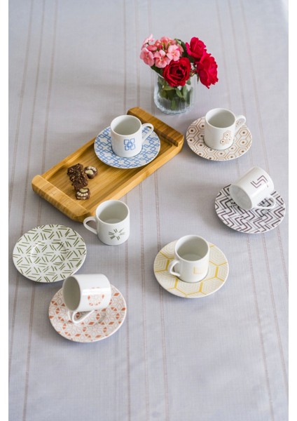 Tamina 6 Kişilik 12 Parça 90 CC Kahve Fincan Takımı fırsatları