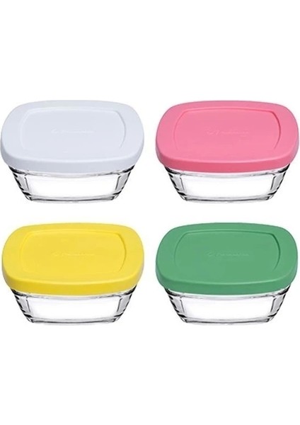 310 cc Renkli Pudding Saklama Kabı 4'lü Sızdırmaz Tasarım ile Mutfakta Pratik Kullanım fiyatları