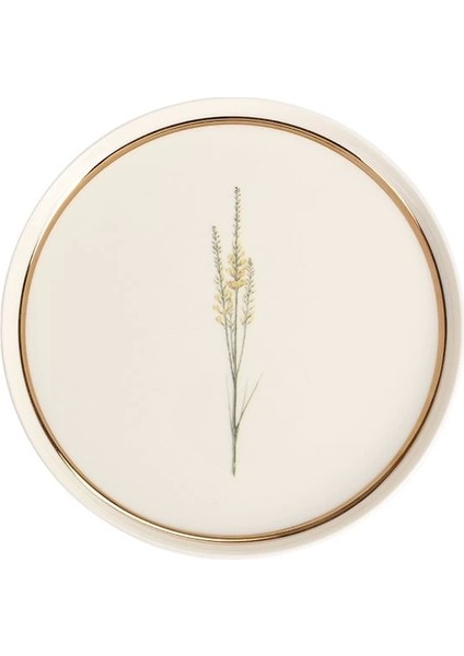 Botanical Desen 2 Düz Tabak 21 Cm