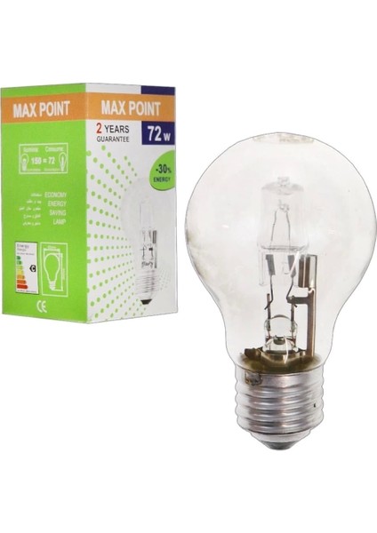 Mx Point Halojen Ampul 72W E27