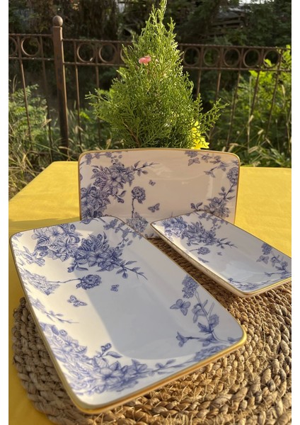 Spring Time 3'lü Kayık Tabak G4181