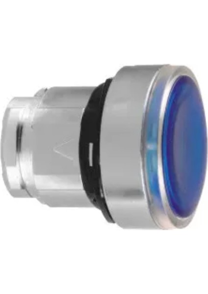 Entegre LED İçin Mavi Sıva Altı Işıklı Basmalı Düğme Başlığı Ø22 İtme-İtme ZB4BH063