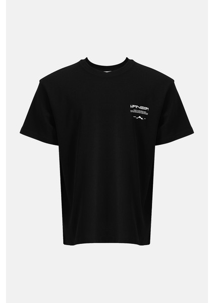 Oversized Fit Next Unisex Tshirt Siyah