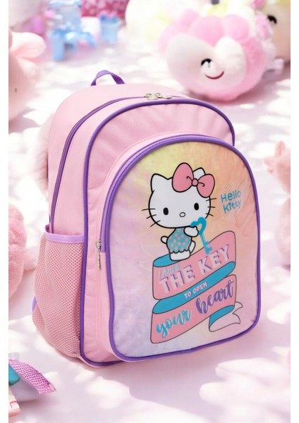 2'li Çocuk Sırt Çantası Seti Hello Kitty Figürlü (Sırt Çantası/beslenme Çnt.)