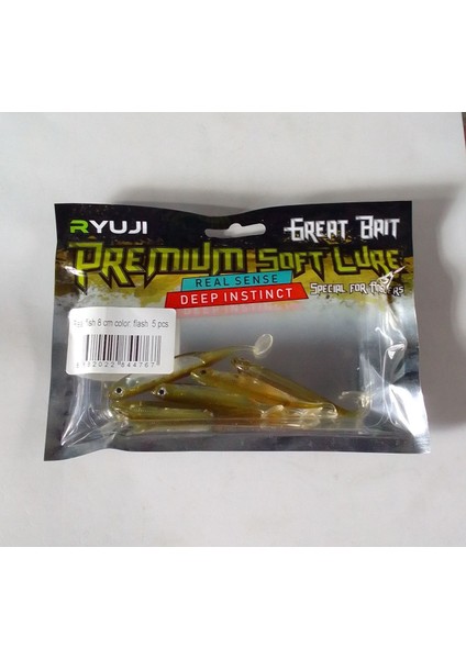 Real Fish 8 cm Flash Silikon Yem fiyatları