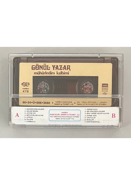 Gönül Yazar - Mühürledim Kalbimi Kaset