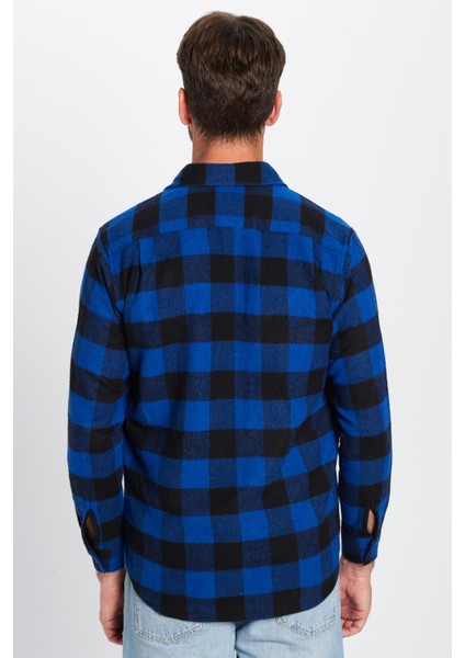 Erkek Klasik Fit Normal Kesim Oduncu Tek Cepli Kareli Kışlık Gömlek indirimleri