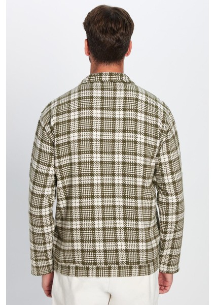 Erkek Relax Fit Rahat Kesim Çıtçıtlı Çift Cepli Kareli Kışlık Apaş Yaka Mont Gömlek indirimleri