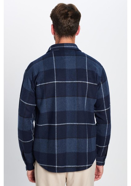 Erkek Relax Fit Rahat Kesim Oduncu Çift Cep Düğmeli Kareli Kışlık Gömlek indirimleri