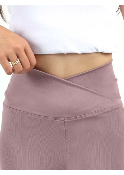 Kız Çocuk Yüksek Bel Kruvaze Kemer, Koşu, Yürüyüş, Casual, Spor, Atletik, Egzersiz, Fittness Tayt fiyatları