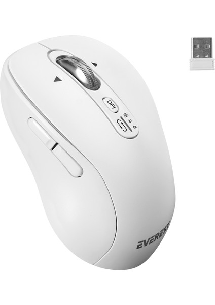 Eternal USB Beyaz 2.4ghz 3000 DPI Kablosuz Mouse