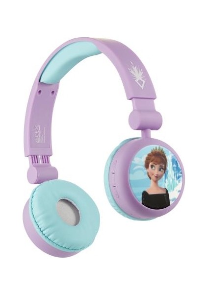 Bluetooth Kulaklık Disney Frozen Karlar Ülkesi Anna Elsa Mikrofonlu Kablosuz Çocuk Kulaklığı Lisanslı (DY-9966-FR)