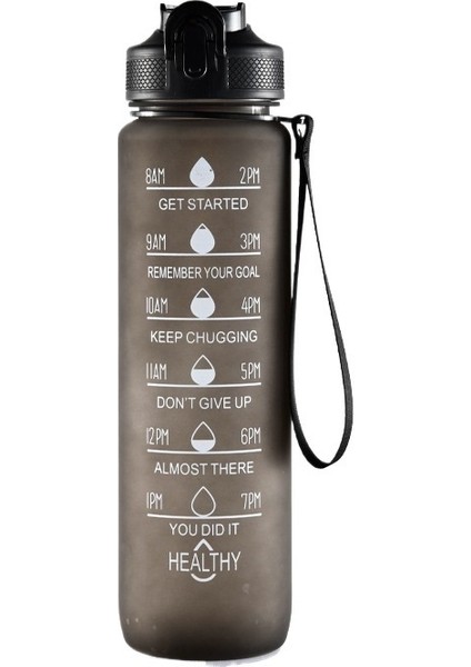 Yeni Uzay Kupası Degrade Renkli Plastik Spor Su Bardağı Renkli Sprey Büyük Kapasiteli Taşınabilir Su Isıtıcısı Yaz (Yurt Dışından)