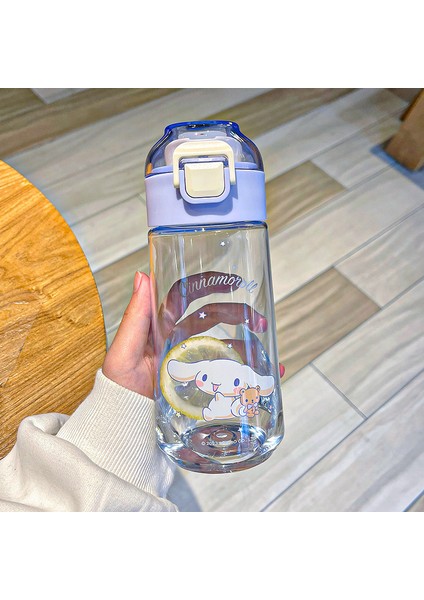 Sanrio Kuromi Plastik Bardak, Gösterişli Çocuk Su Bardağı, Kullanışlı Kulp, Öğrenci Bardağı, Açılır Kapak, Doğrudan Içme Bardağı (Yurt Dışından)
