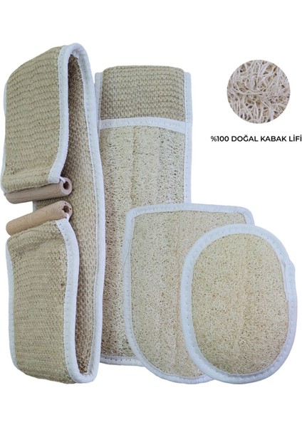 Doğal Kabak Lifi Tahtalı Örme + Eldiven + Oval, Banyo Kesesi, Organik, Cilt Bakımı modelleri