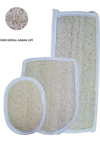 Doğal Kabak Lifi Uzun Sırt + Eldiven + Oval, Banyo Kesesi, Organik, Cilt Bakımı modelleri