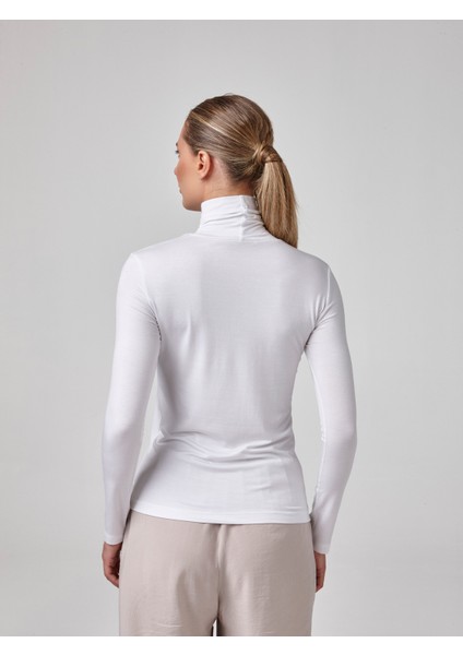 Kadın Uzun Kollu Balıkçı Yaka Bluz Body Fit Kalıp fiyatları