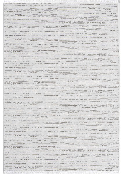 Terrace Koleksiyonu Dekoratif Halı 8201 Beyaz
