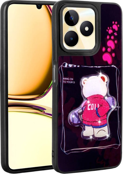 Realme C53 Kılıf Şirin Hayvan Figürlü Euphoria Premium Silikon Kapak