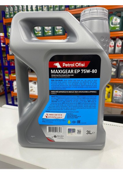 Maxigear 75W-80 3litre Şanzıman Yağı (2024 Üretim)