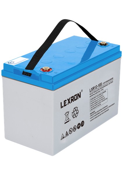 Lexron 12V 100AH Jel Akü Solar Güneş Deep Cycle (Yeni Üretim)