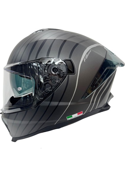 865 Space Black White Kask
