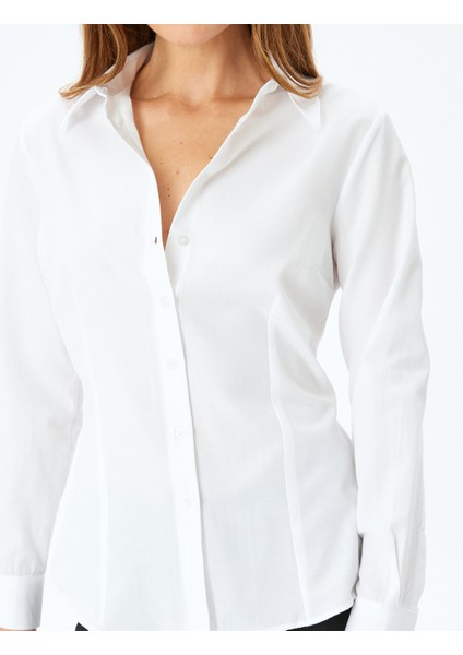 Uzun Kollu Slim Fit Klasik Poplin Gömlek