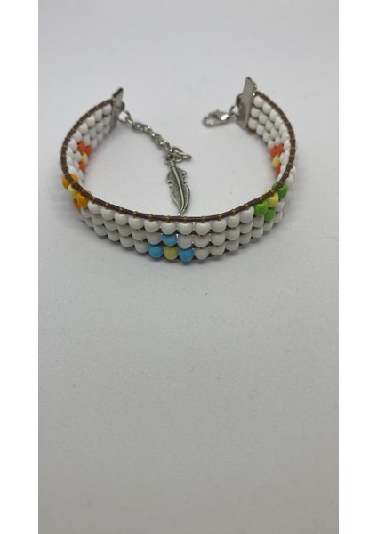 Kum Boncuk Çiçek Detay Tasarım Bileklik fiyatları