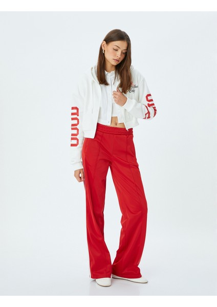 Arkası Baskılı Kapüşonlu Fermuarlı Cepli Sweatshirt fiyatları