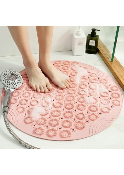 Banyo Güvenliği Duşu, Anti'nin Etrafında - Pvc Plastik Massage Vakum Kupası Bath Mat (Yurt Dışından)