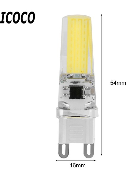 5 Adet 9 Watt G9 LED Ampül ( Beyaz Işık )