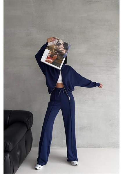 Kadın Oversize Likralı Eşofman Takımı DPNBG001