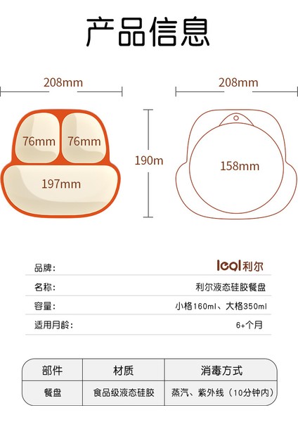 Bebek Maması Takviyesi Iki Renkli Silikon Tabak (Yurt Dışından) modelleri