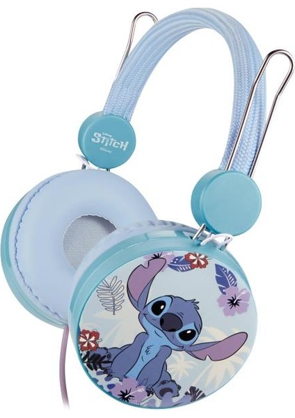 Disney Stitch Kablolu Kulaklık Çocuk Kulaklığı Lisanslı Hediye Stıckerlı DY-10903-ST