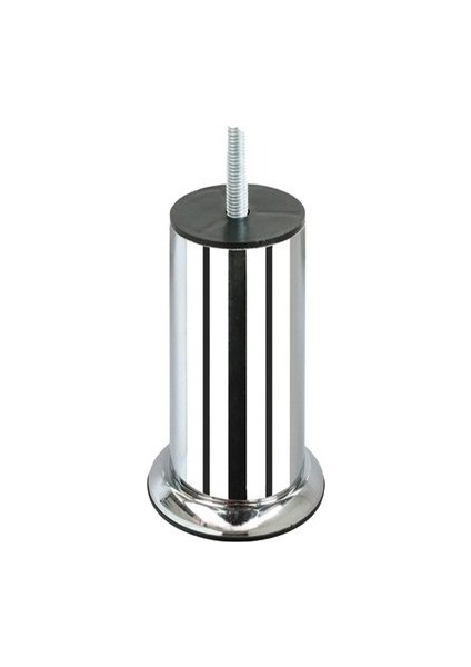 Doruk Vidalı Baza Koltuk Dolap Metal Krom Ayak 3/8 Diş M/10 15 cm