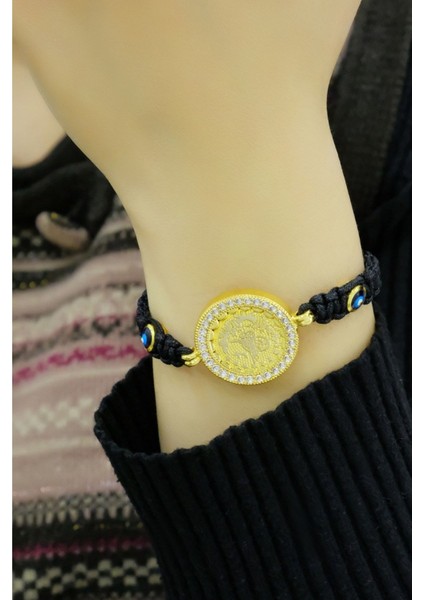 Tuğralı Nazar Boncuklu Ipli Bileklik indirimleri