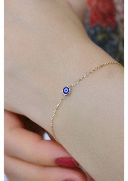 Nazar Boncuklu Bileklik 14 Ayar fiyatları