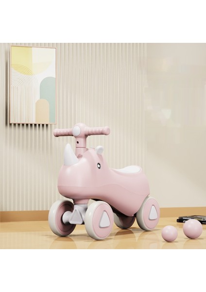 Çocuk Scooter'ı Yeni Devrilme Önleyici Scooter Denge Aracı, 1-3 Yaş Arası Erkek ve Kız Çocukları Için Müzikli Oyuncak Araba (Yurt Dışından)