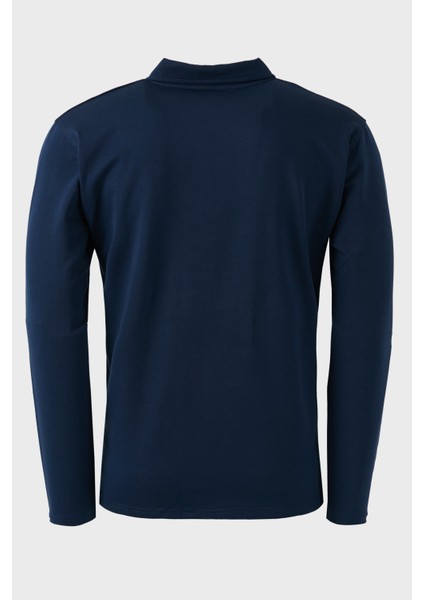 Streç Pamuklu Regular Fit Düğmeli Polo Yaka Sweat Erkek Sweat 5905727