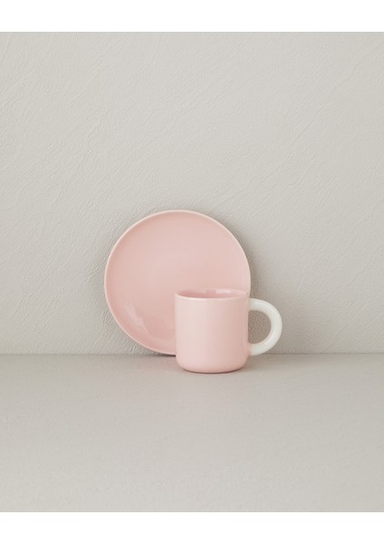 Softy New Bone China 8 Parça 4 Kişilik Kahve Fincan Takımı 100 ml Renkli