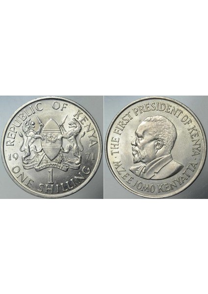 Kenya 1 Şilin 1971 Çil(-) Kondisyon